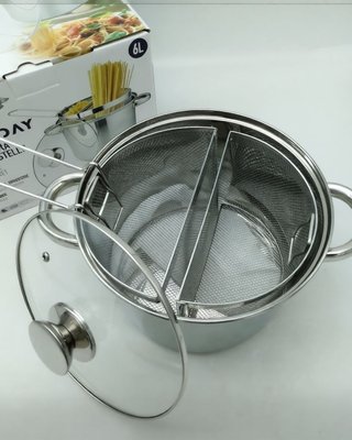 Pentola Spaghettiera Acciaio Inox 6L