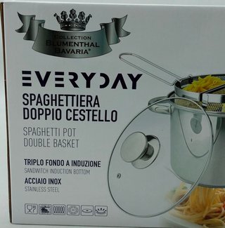Pentola Spaghettiera Acciaio Inox 6L
