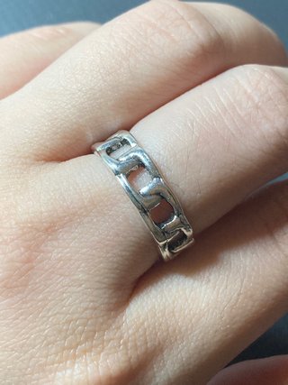 Anillo Acero Cadena 18mm