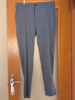 Chaqueta de traje gris azulado para hombre