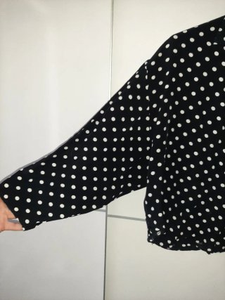 Camisa lunares vintage manga larga