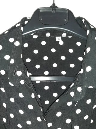 Camisa lunares vintage manga larga