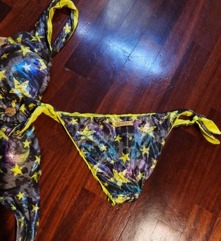 bikini Verdissima a fascia stelle tg 3° verde