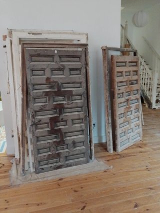 Lote 4 puertas madera castellana robusta