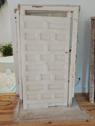 Lote 4 puertas madera castellana robusta