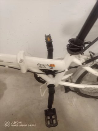 Bicicleta Plegable Blanca