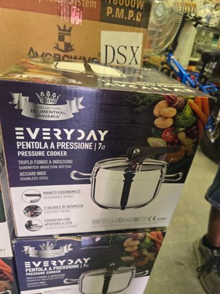 Pentola a pressione 7 L in acciaio inox 18/10
