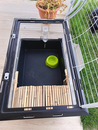 Jaula conejo/cobaya con accesorios
