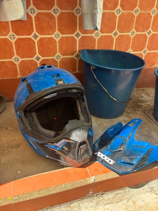 Casco Moto Axxis Azul