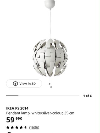 Lámpara colgante IKEA PS 2014
