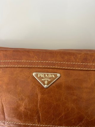 Bolso Prada Marrón Piel