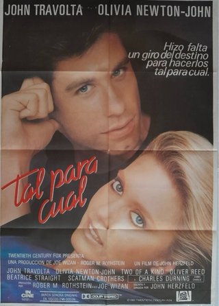 Cartel Cine Tal Para Cual John Travolta Olivia New
