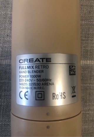Batidora CREATE FULLMIX RETRO Beige