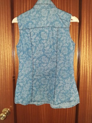 Camisa vaquera sin mangas Talla M