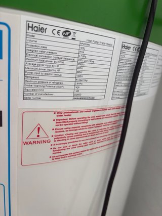 Aerotermo Haier Eco Life HP200M3 - 195L