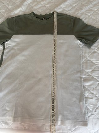 Camiseta Fila Talla S Verde y Blanca