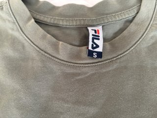 Camiseta Fila Talla S Verde y Blanca