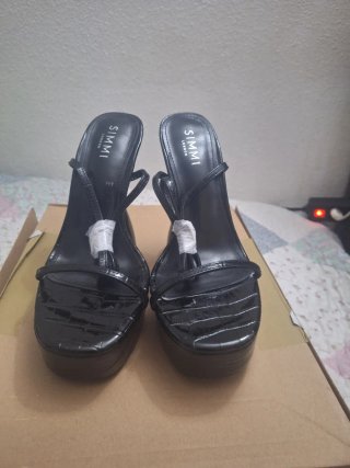 Simmi London Zapatos Tacón Negro Nuevos