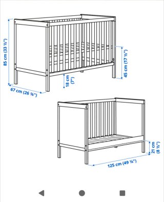 Cuna Ikea Sundvik Blanca