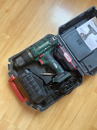 Taladro Atornillador Parkside 20V + Batería y carg