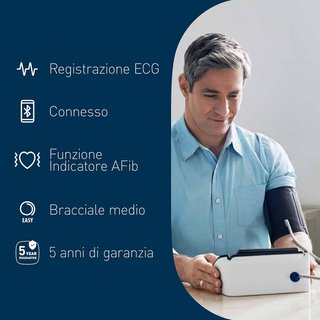 Omron Sfigmomanometro + ECG Bluetooth Nuovo