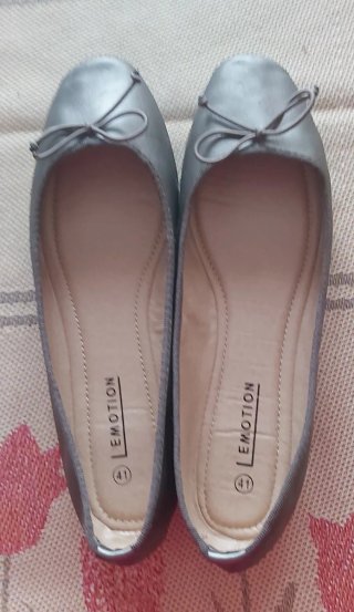 Manoletinas EMOTION plateadas talla 41