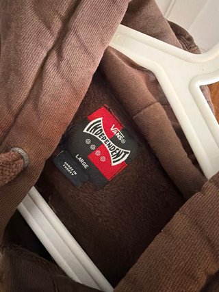 Sudadera Vans con capucha marrón