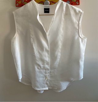 Camicia Aspesi bianca senza maniche