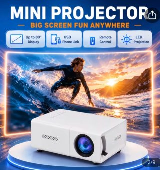 Mini proyector LED UNIC Z1 blanco