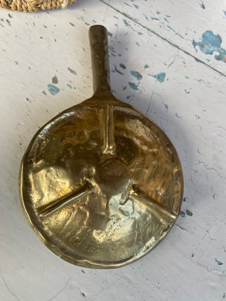Portacandela bugia vintage ottone massiccio