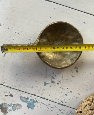 Portacandela bugia vintage ottone massiccio