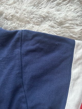 Polo Rugby Vintage Adidas Blu Rossa Bianca M