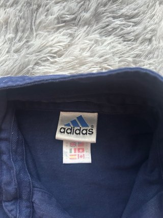 Polo Rugby Vintage Adidas Blu Rossa Bianca M