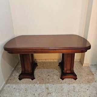 Mesa comedor extensible madera maciza clásica