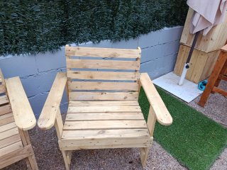 Conjunto Muebles Jardín Madera hechos de palets