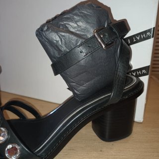 Sandalias What For Joya Talla 40 Negro