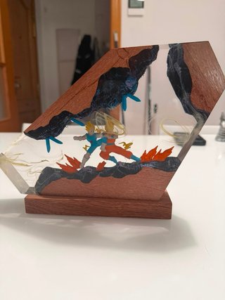 Lámpara Artesanal Goku vs Vegeta