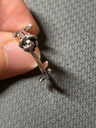 Anillo plata diseño de rosa