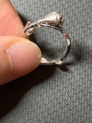 Anillo plata diseño de rosa