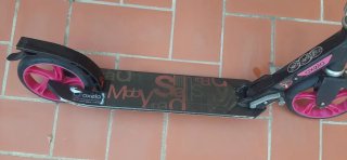 Patinete Oxelo Negro y Rosa