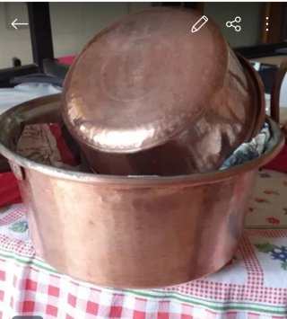 Tegame in rame vintage