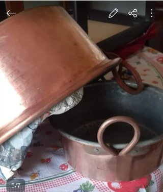 Tegame in rame vintage