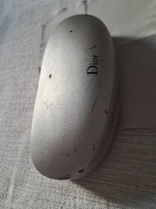 Estuche Gafas Dior Plateado