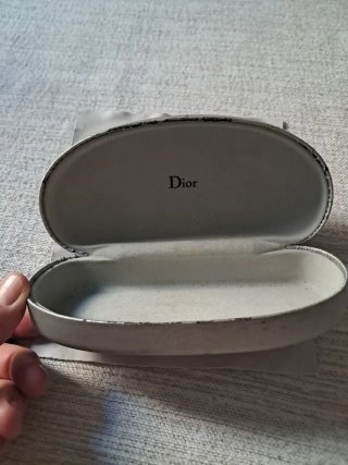 Estuche Gafas Dior Plateado