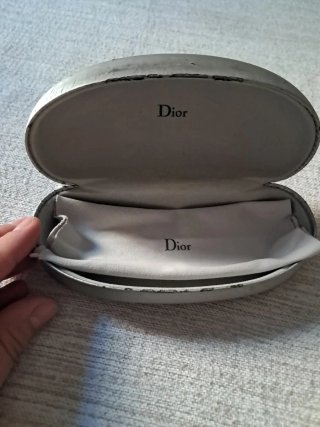 Estuche Gafas Dior Plateado