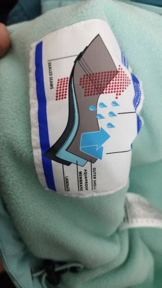 Chaqueta Trollkids azul y turquesa