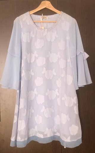 Vestido Teria Yabar Azul Nuevo