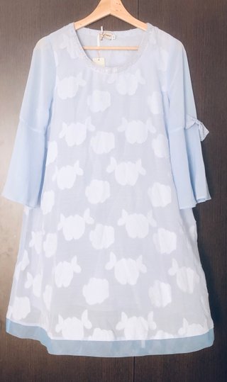 Vestido Teria Yabar Azul Nuevo