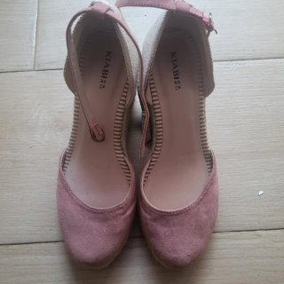 Zapatos de esparto Kiabi rosa talla 37