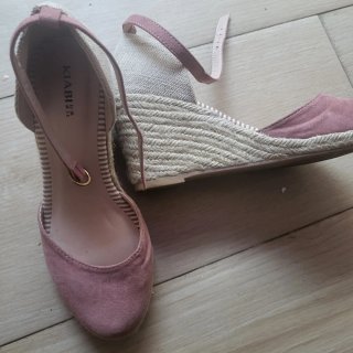 Zapatos de esparto Kiabi rosa talla 37